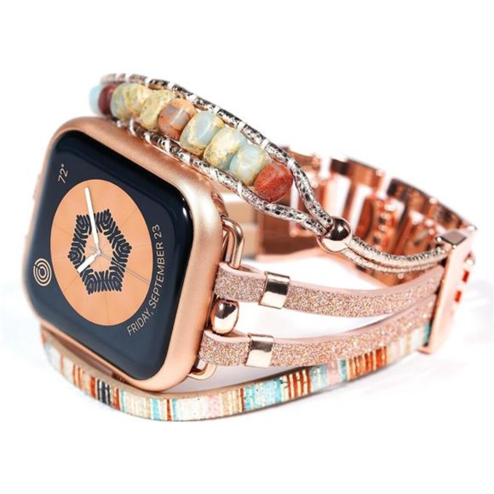 NEW Rosegold  Boho Apple Watch Bracelet Band